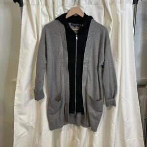 central park west layered hoodie size small